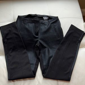 Tahari leather “look” knit pants